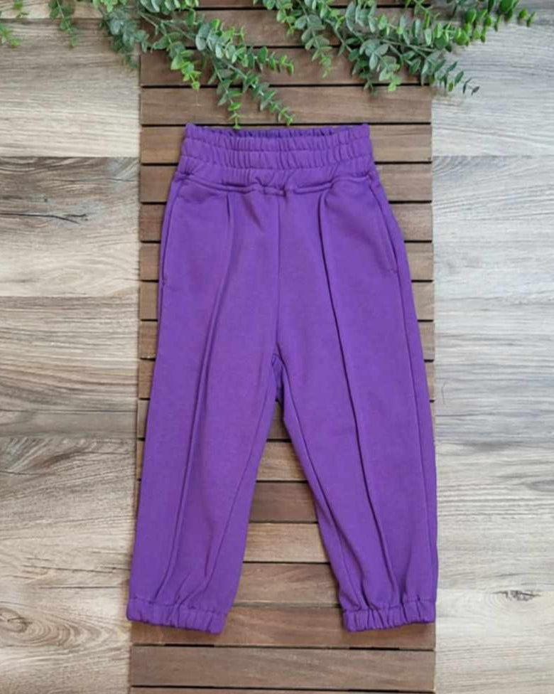 Girls Purple Sweat pant joggers A Touch of Magnolia Boutique