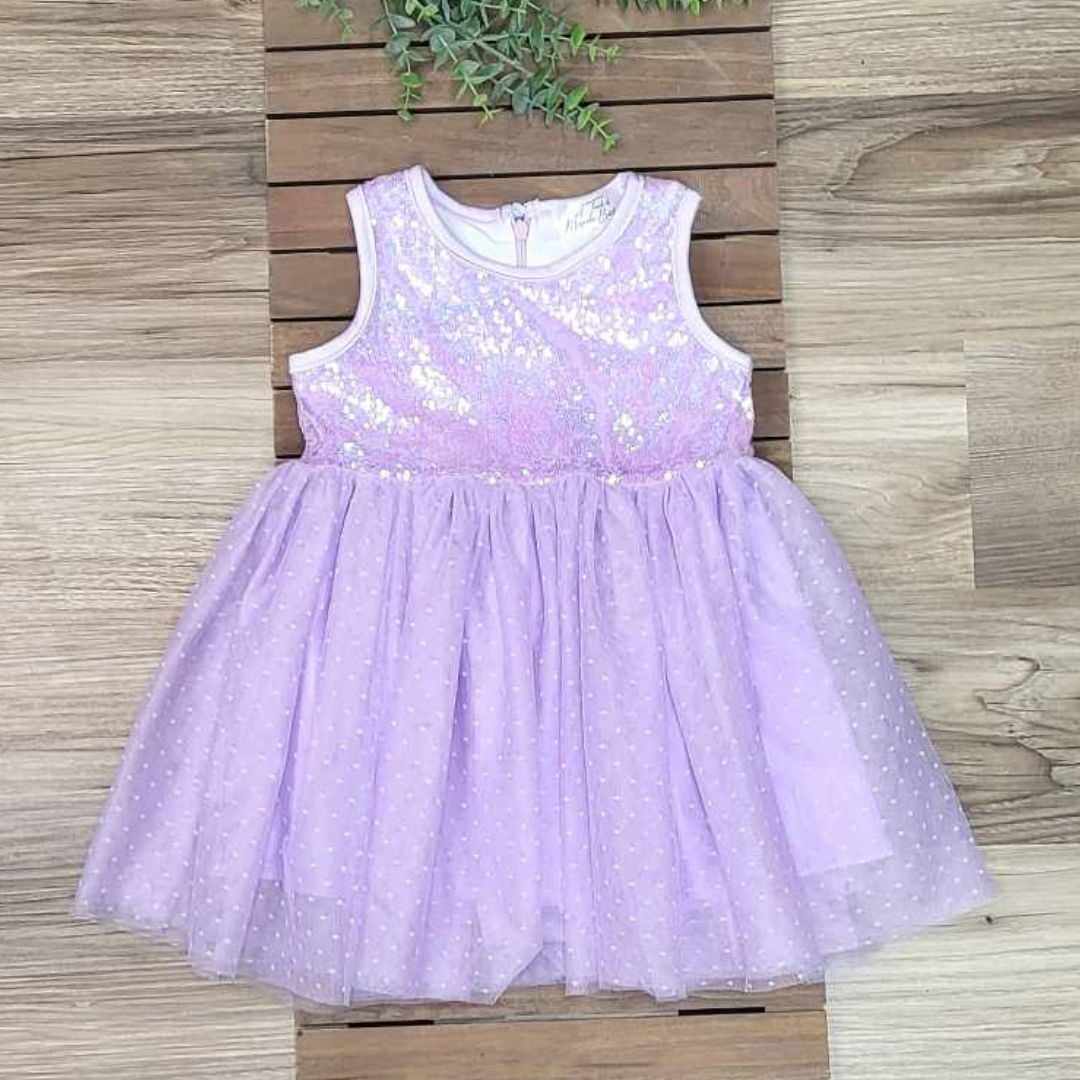 Purple Sequin Tulle Dress A Touch of Magnolia Boutique