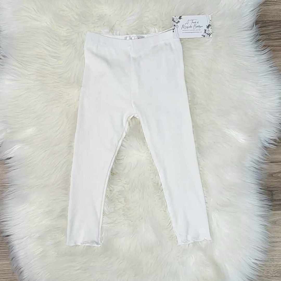 White Ribbed Leggings A Touch of Magnolia Boutique