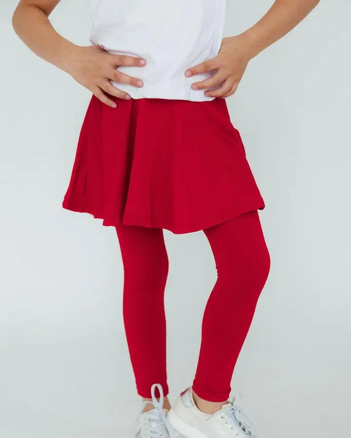 Red Twirl Skeggings A Touch of Magnolia Boutique