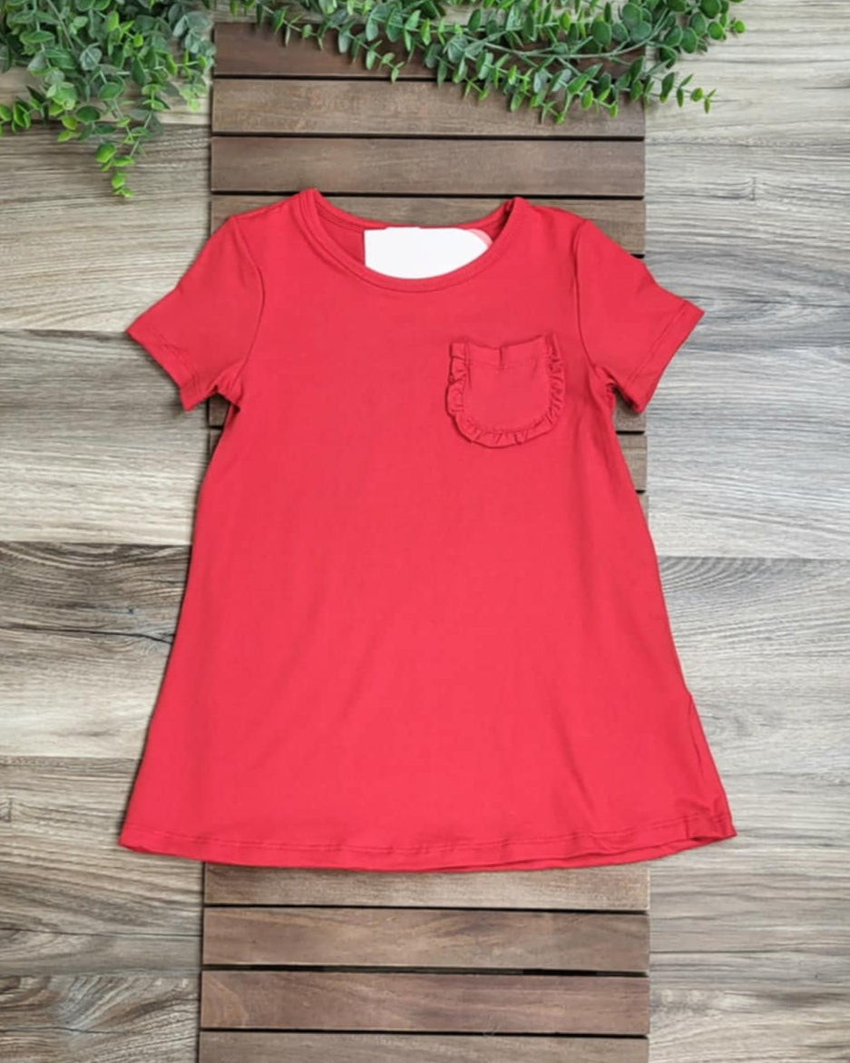 Red T-Shirt Dress A Touch of Magnolia Boutique