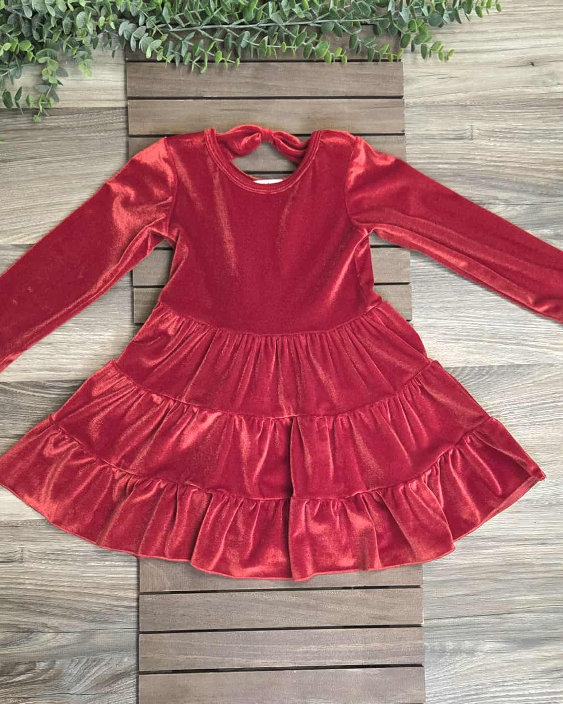 Red Velvet Tier Dress A Touch of Magnolia Boutique
