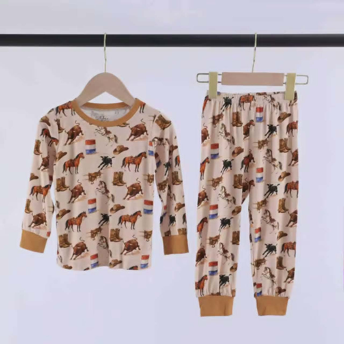Bamboo Rodeo Ready Two-Piece Pajama Set A Touch of Magnolia Boutique