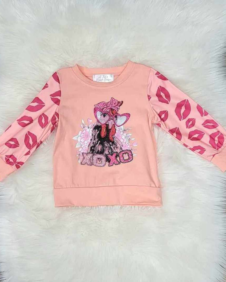 Rooster Valentine's Top A Touch of Magnolia Boutique