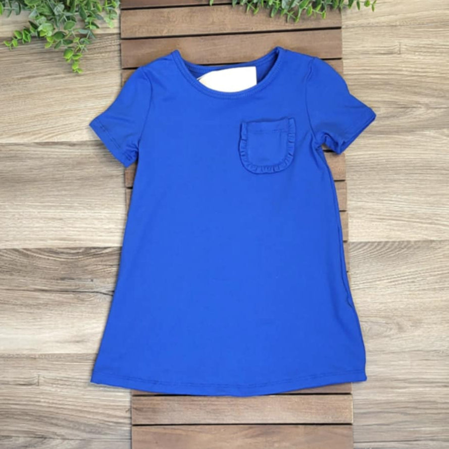 Royal Blue T-Shirt Dress A Touch of Magnolia Boutique