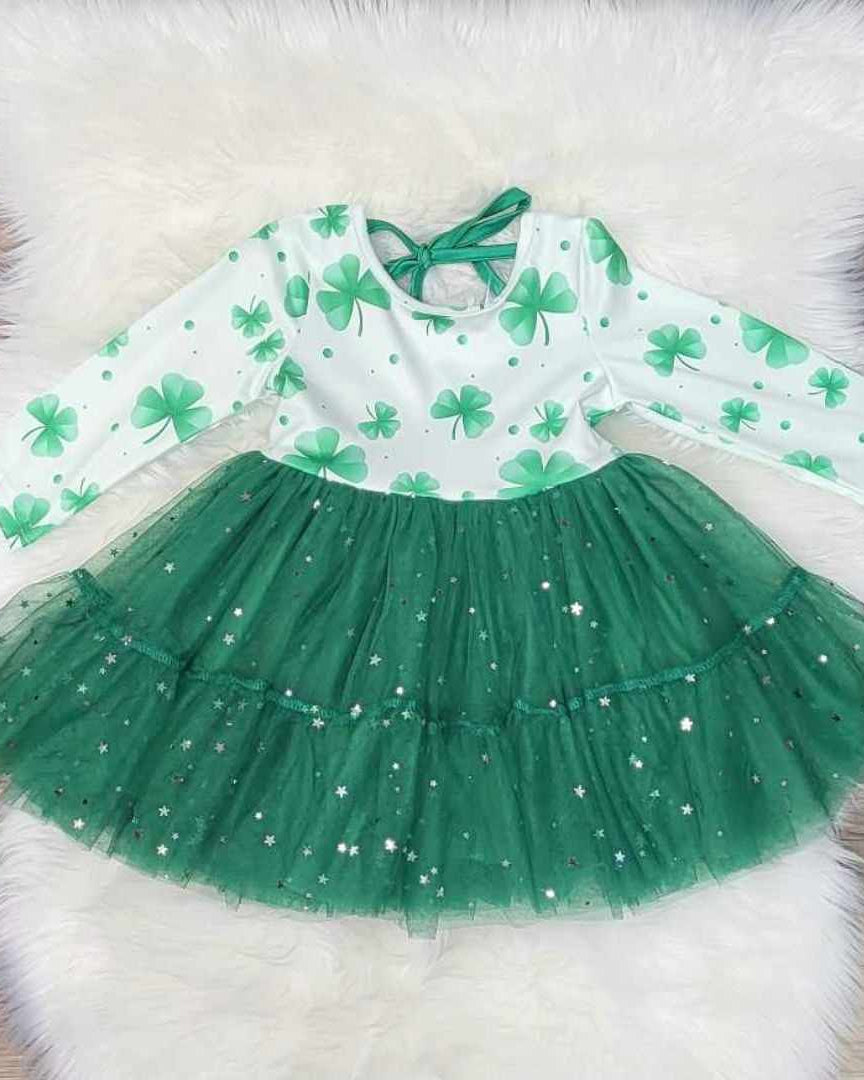 Shamrock Sparkle Tulle Dress A Touch of Magnolia Boutique