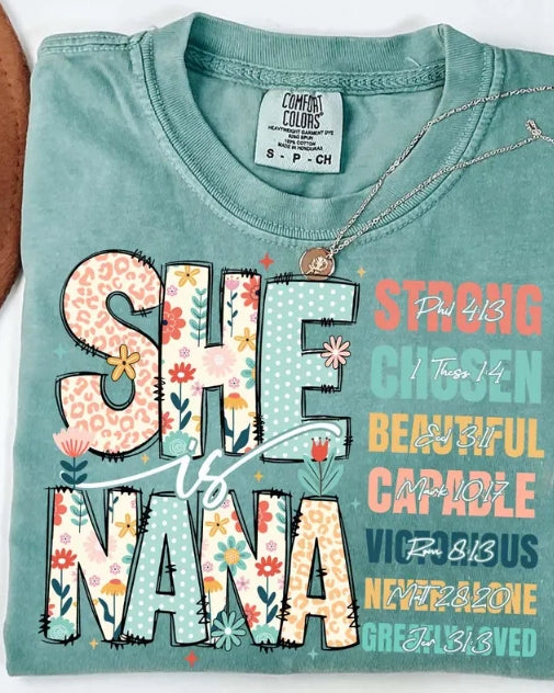 She is Nana T Shirt A Touch of Magnolia Boutique