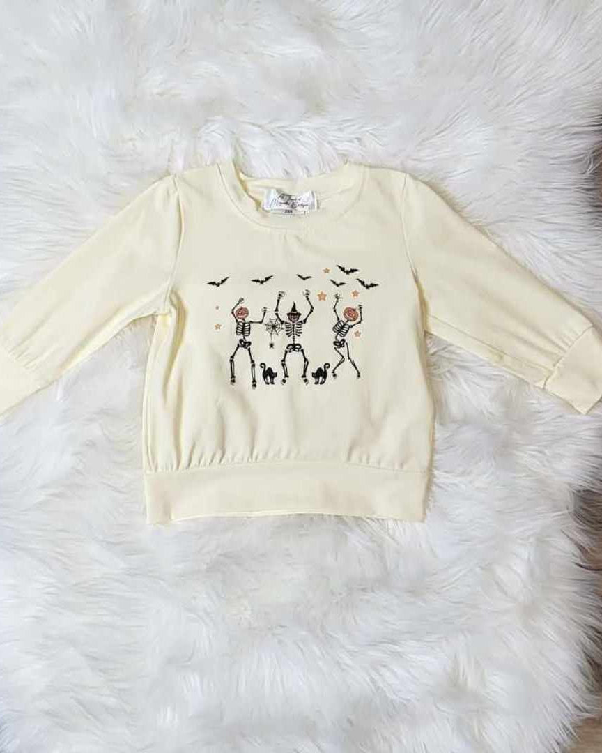 Skeleton Halloween Top A Touch of Magnolia Boutique