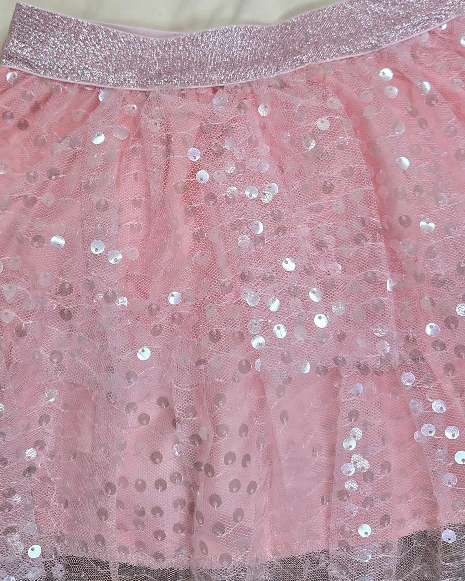 Christmas Tree Top and Pink Sequin Tiered Tulle Skirt Outfit Set A Touch of Magnolia Boutique
