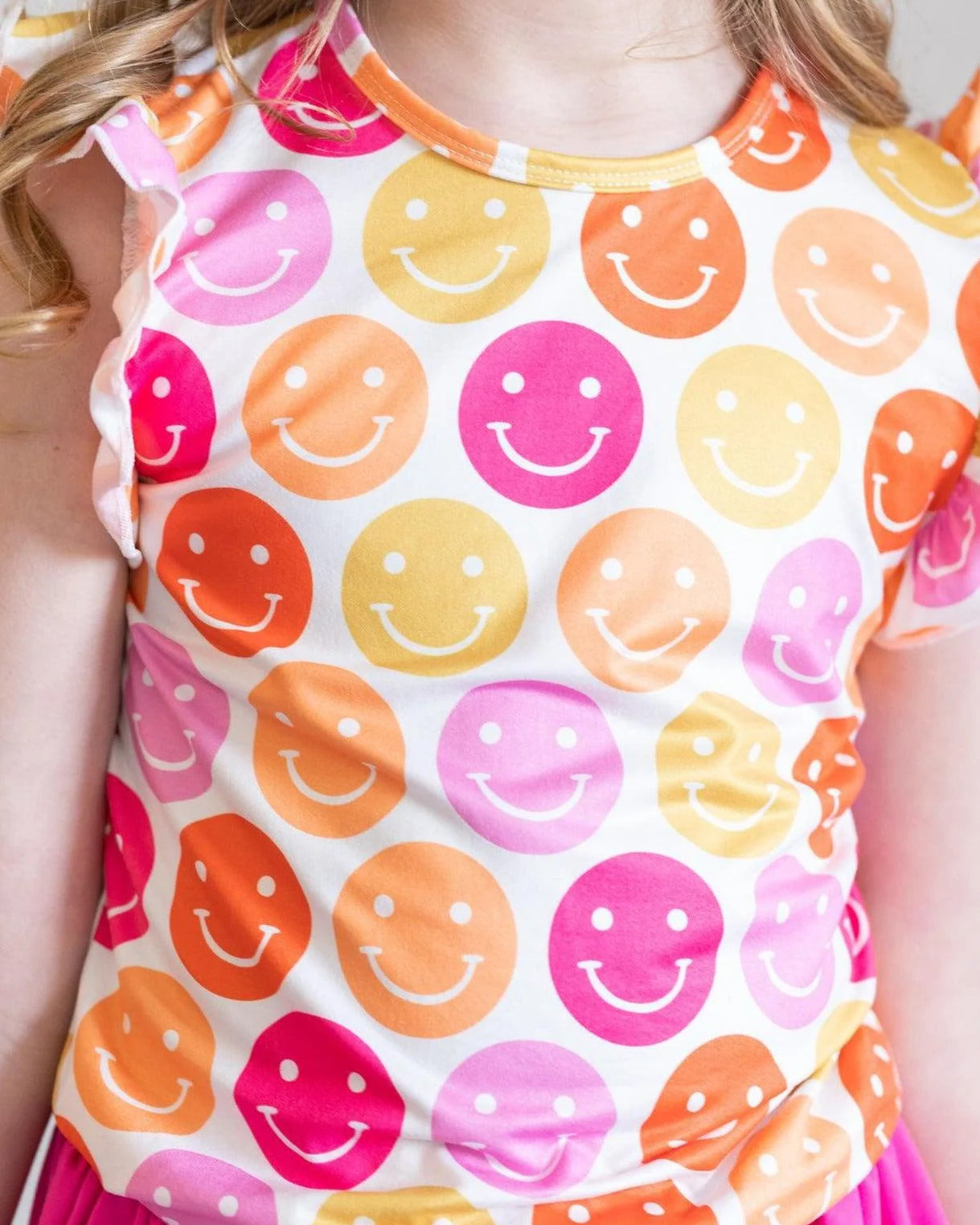Smiley Flutter Sleeve top A Touch of Magnolia Boutique