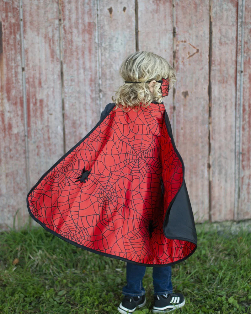 Reversible Spider/Bat Cape & Mask, Size 3-4 A Touch of Magnolia Boutique