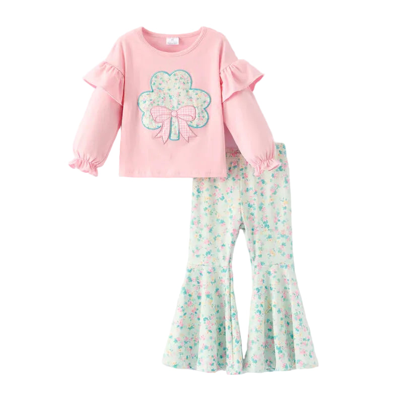 Lucky Clover Bow Two-Piece Set A Touch of Magnolia Boutique