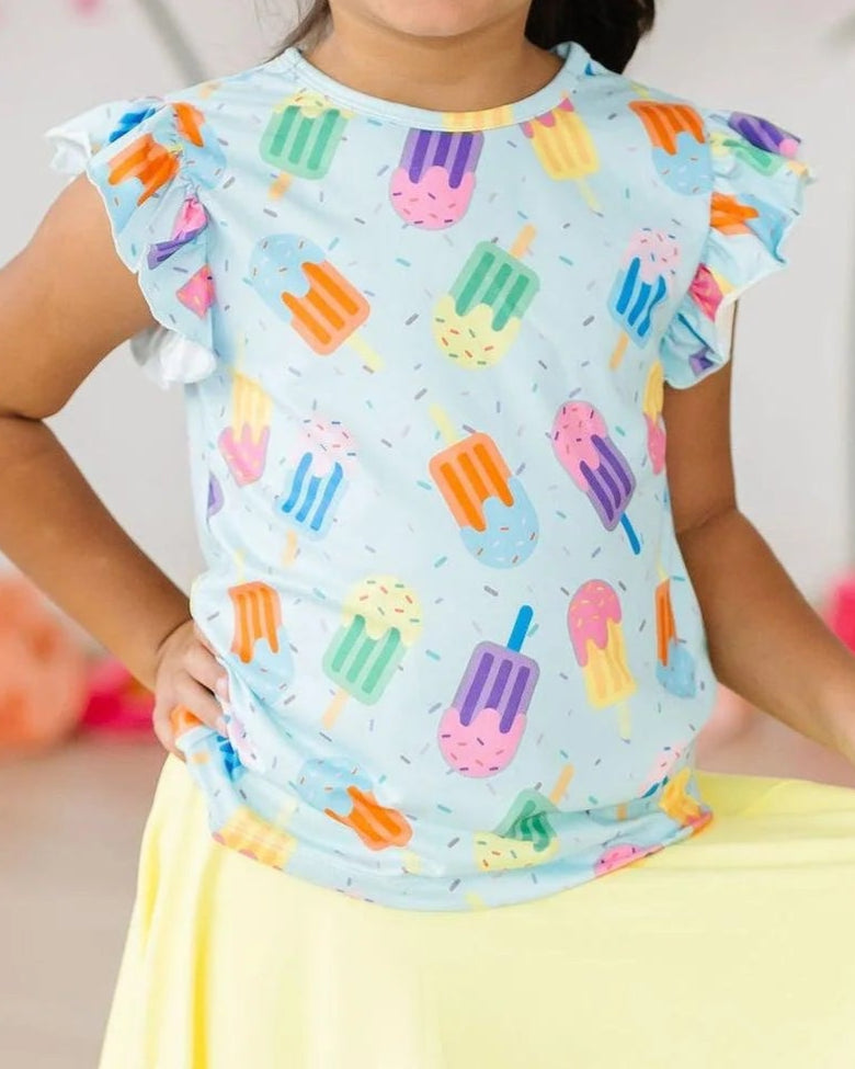 Sweet Treat Flutter Sleeve top A Touch of Magnolia Boutique