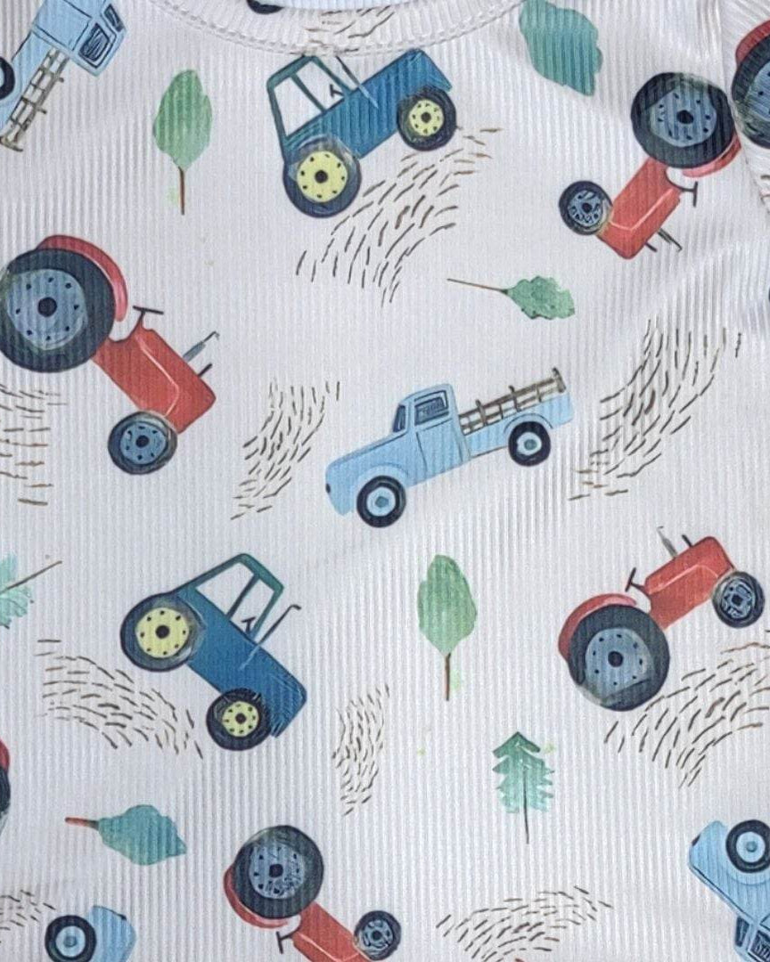 Baby Boy Tractor Shorts Set  A Touch of Magnolia Boutique   