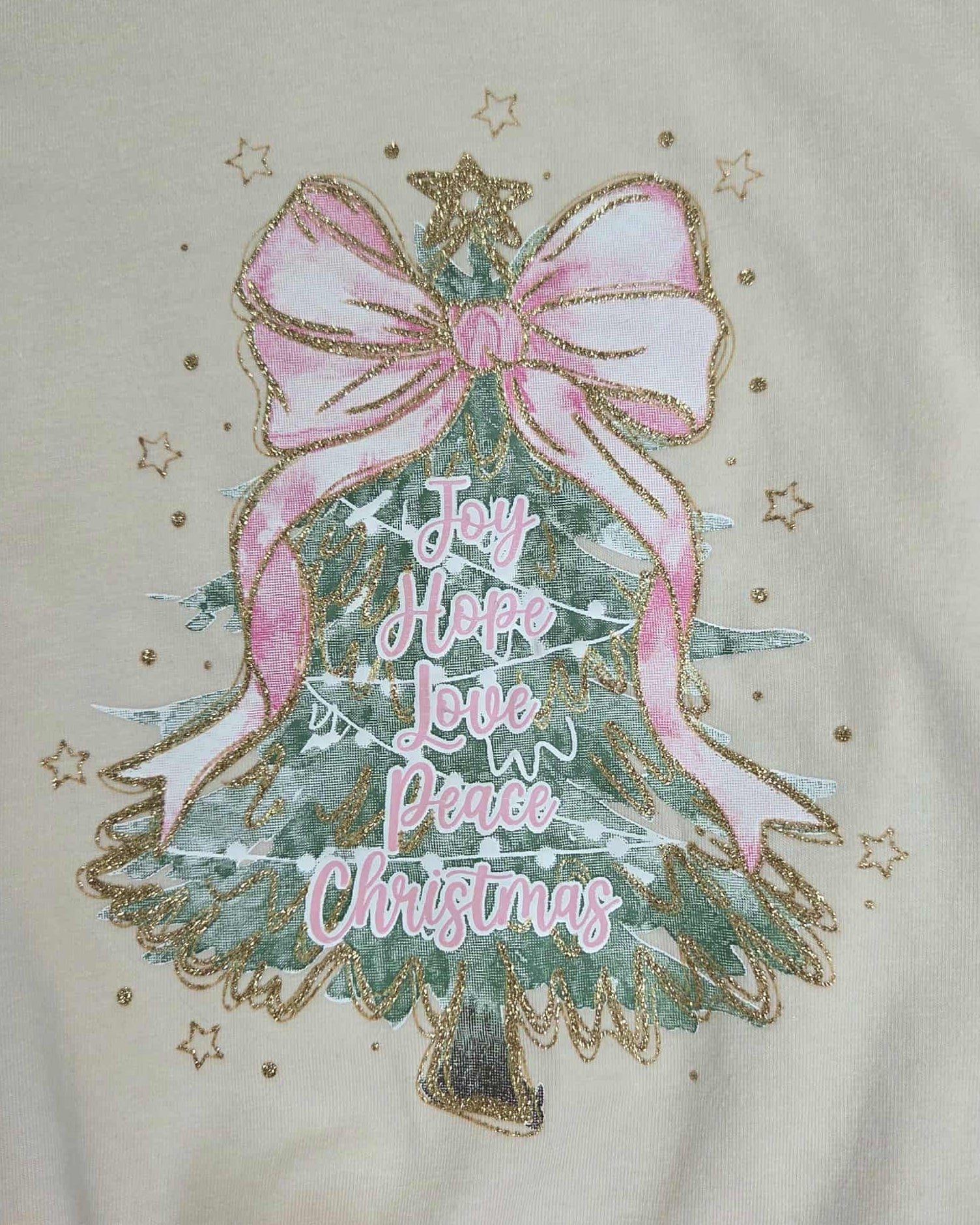 Christmas Tree Top and Pink Sequin Tiered Tulle Skirt Outfit Set A Touch of Magnolia Boutique