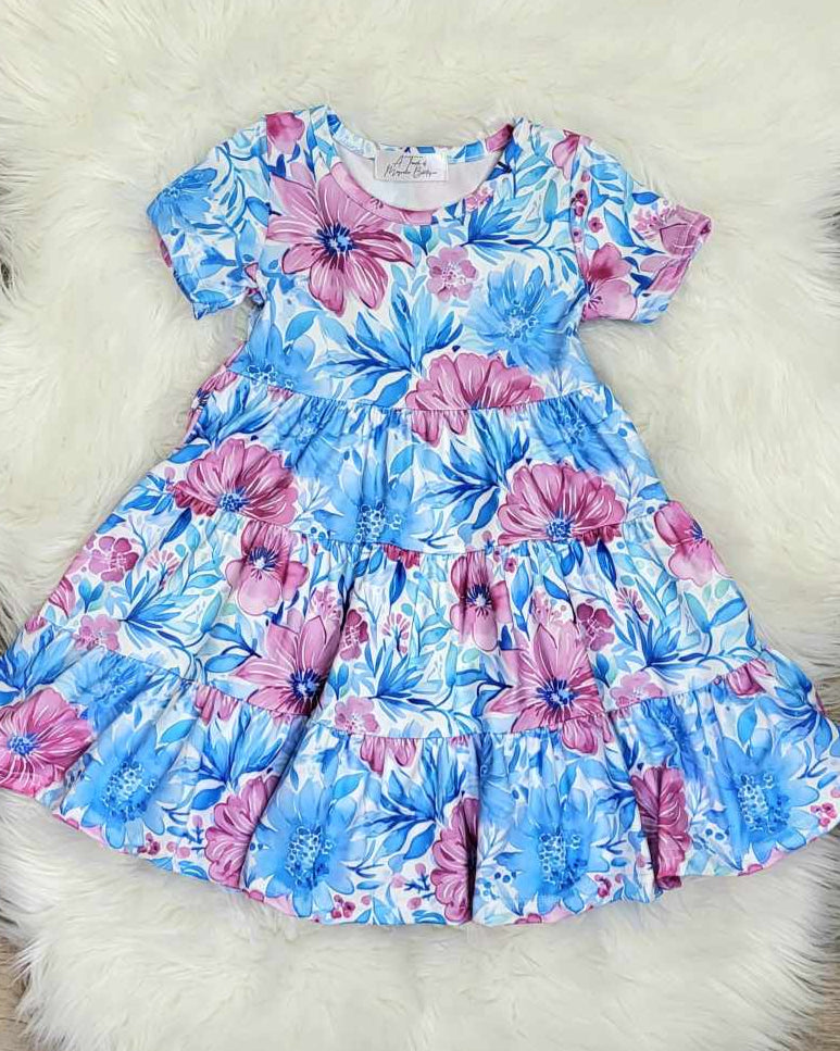 Tiered Tropical Floral Dress A Touch of Magnolia Boutique