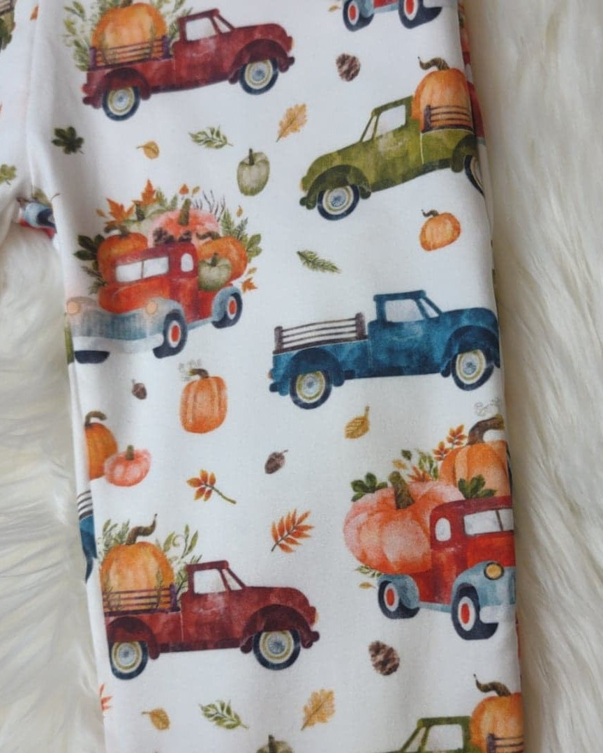 Baby Boy Tie Dye Onesie with Fall Truck Joggers A Touch of Magnolia Boutique