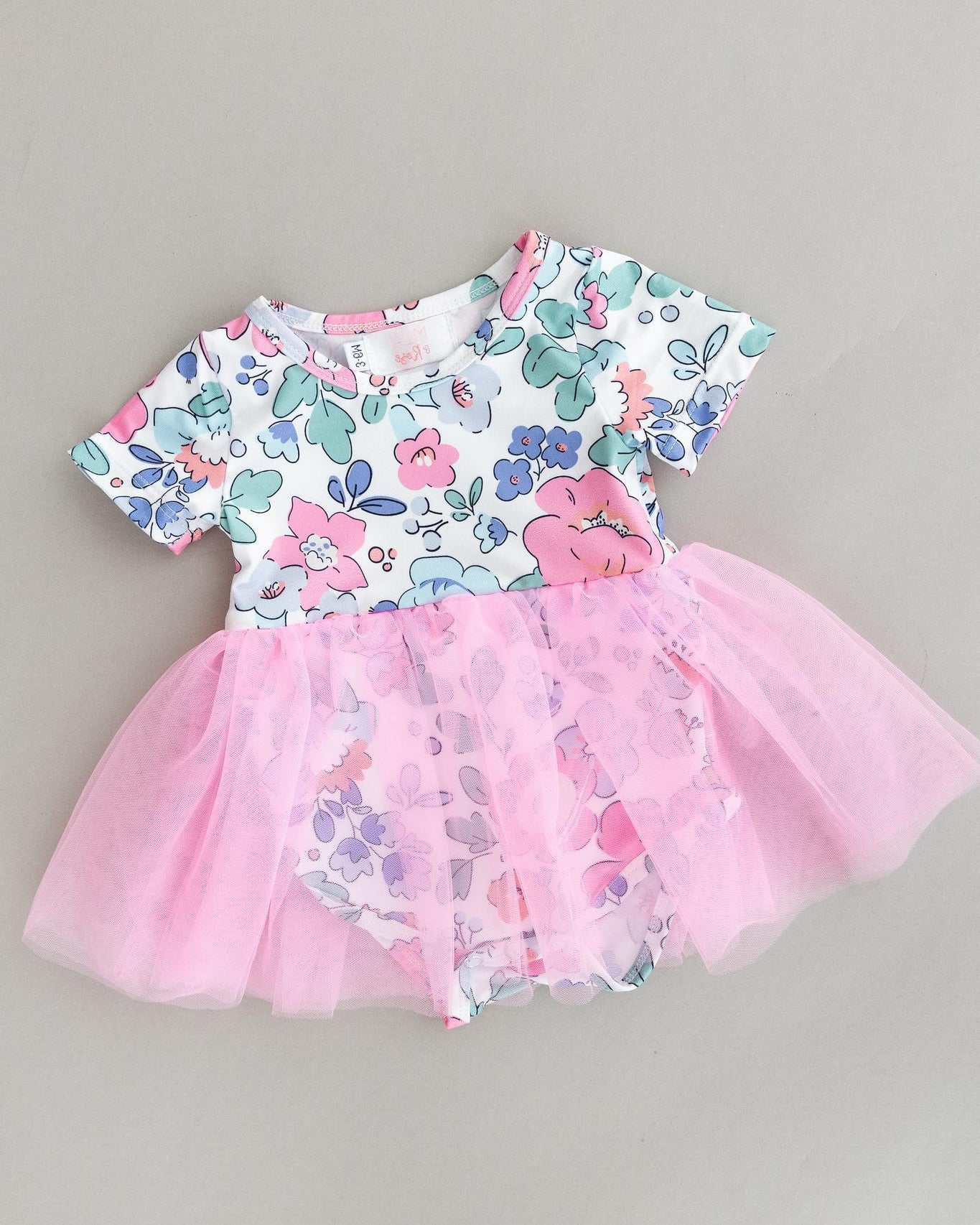Floral Tutu Bodysuit Romper A Touch of Magnolia Boutique