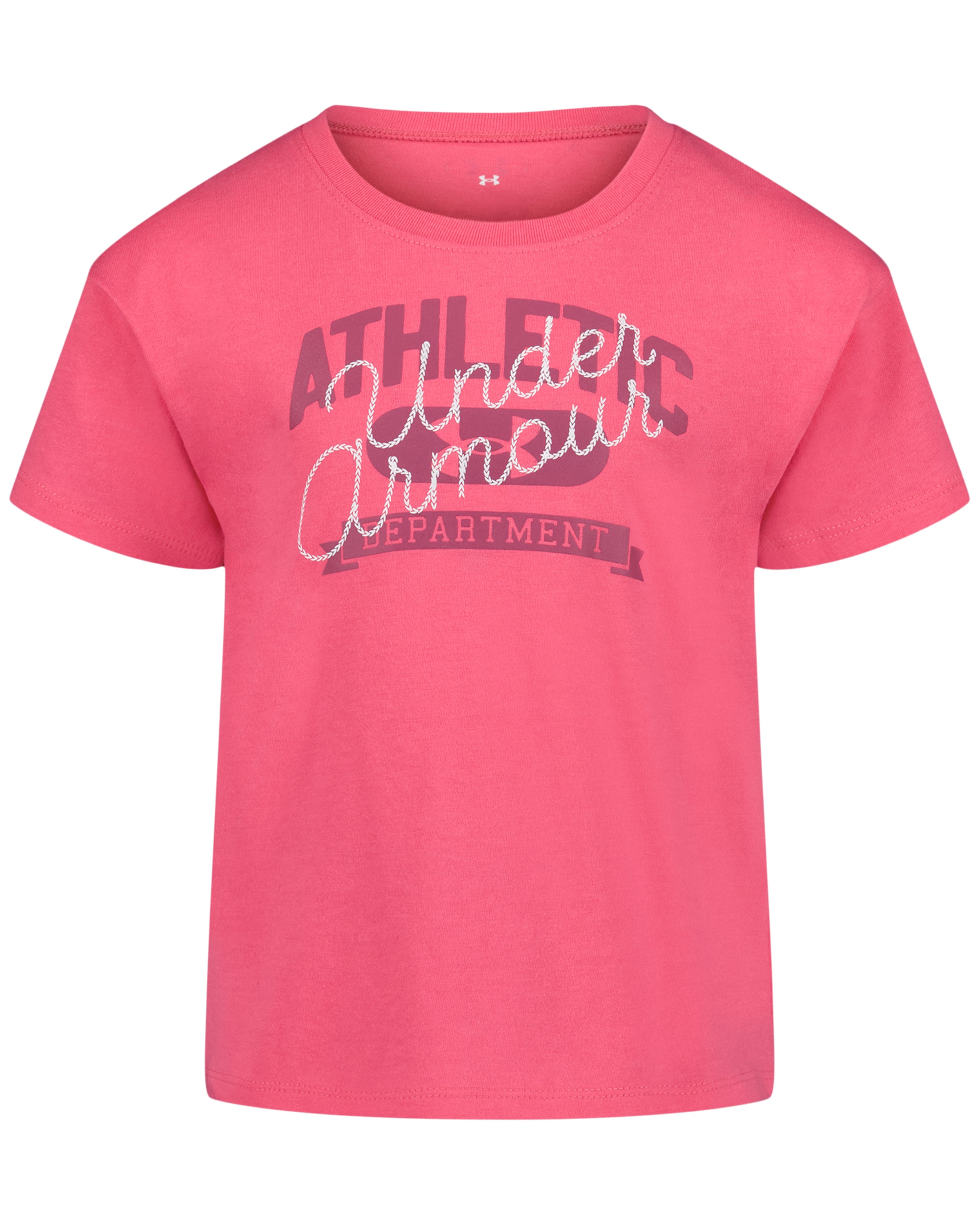 Under Armour® Super Pink Athletic Department SS- Kids (4-6x) A Touch of Magnolia Boutique