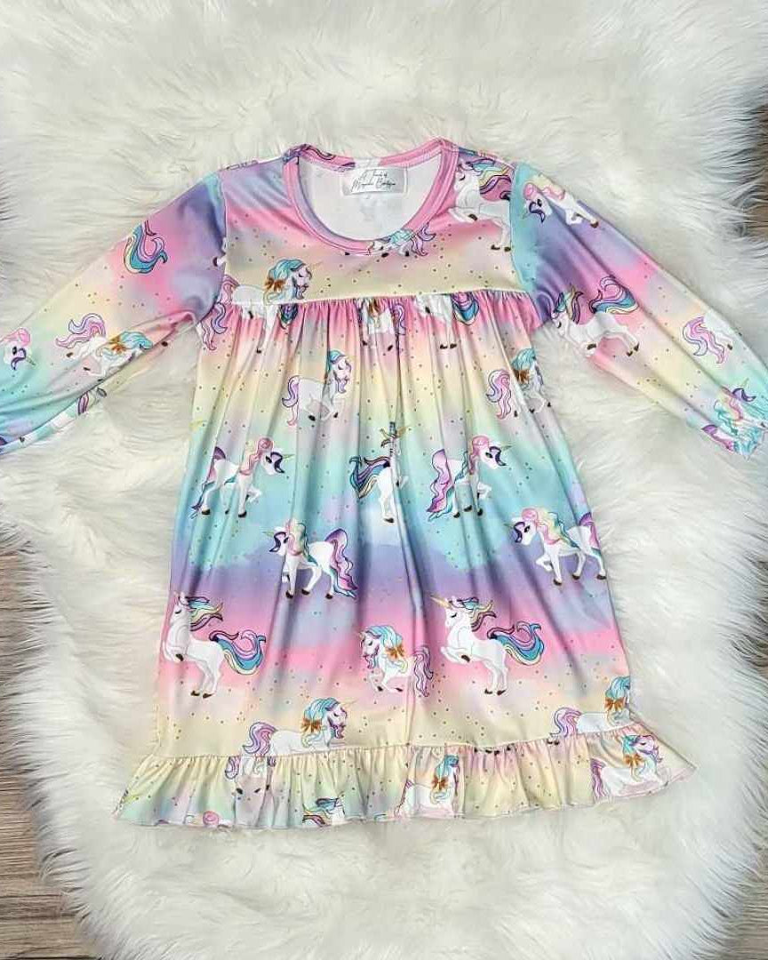Unicorn Pajama Gown A Touch of Magnolia Boutique