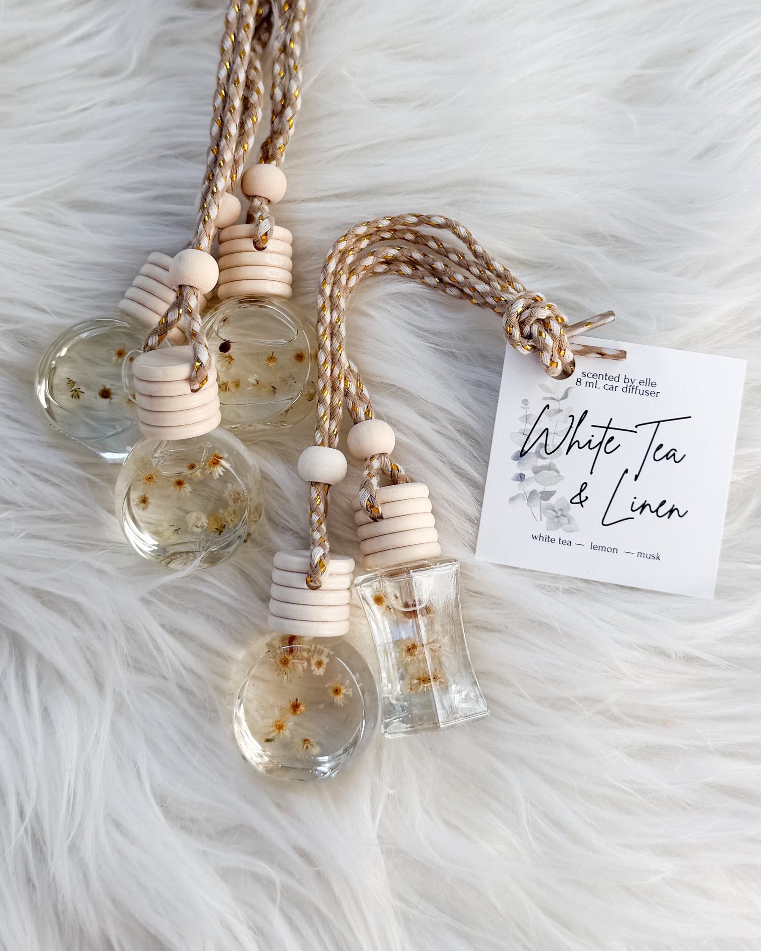 Car Diffuser (multiple scent options) A Touch of Magnolia Boutique White Tea & Linen
