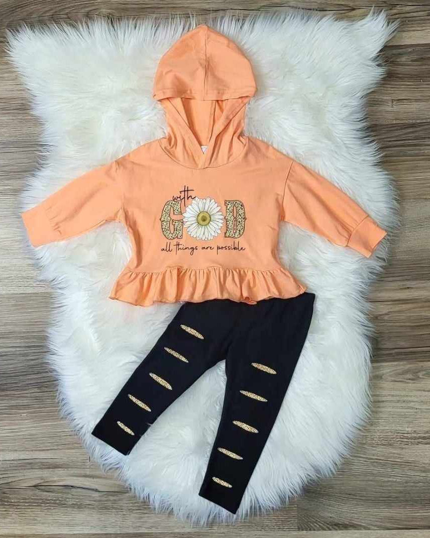 With God All Things Are Possible Hooded Top & Legging Set  A Touch of Magnolia Boutique   
