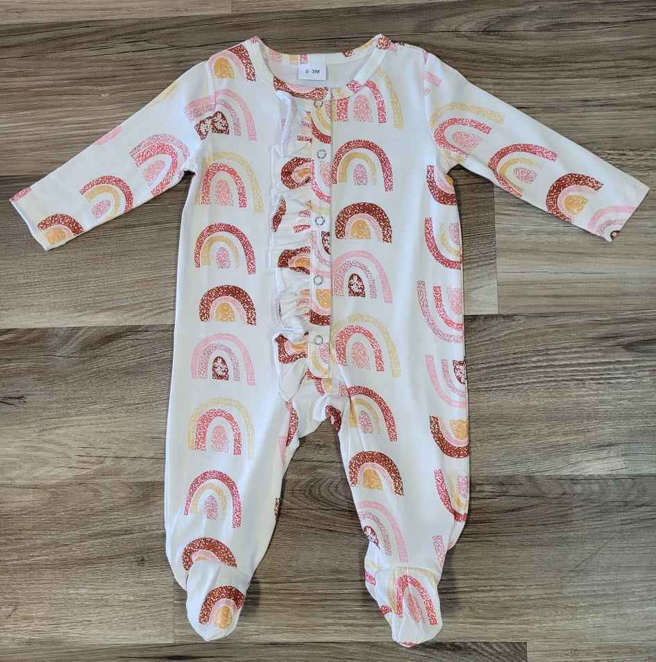 Baby Girl Rainbow Romper-Restocked! A Touch of Magnolia Boutique