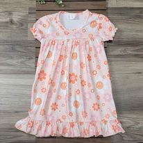 Smiley Flowers Short Sleeve Pajama Gown A Touch of Magnolia Boutique