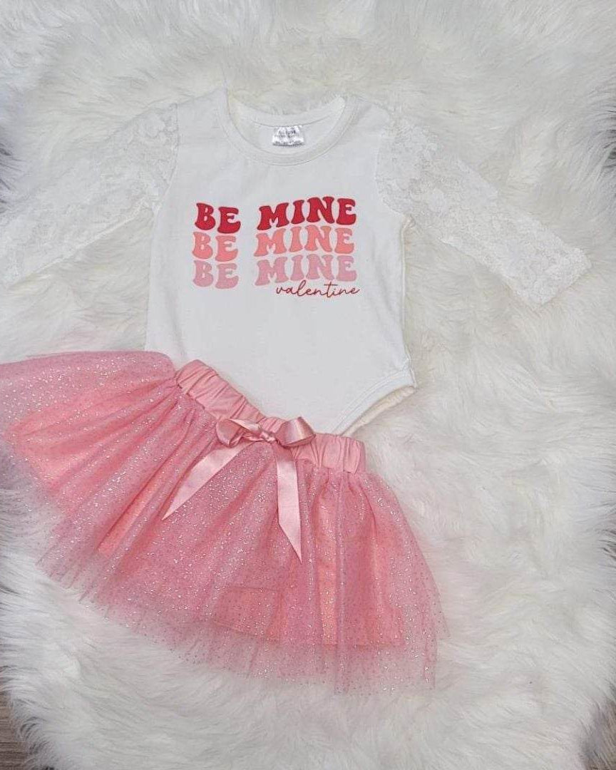 Baby Girl Be Mine Tutu Set A Touch of Magnolia Boutique