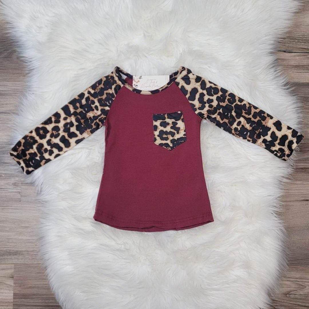 Burgundy Leopard Top  A Touch of Magnolia Boutique   