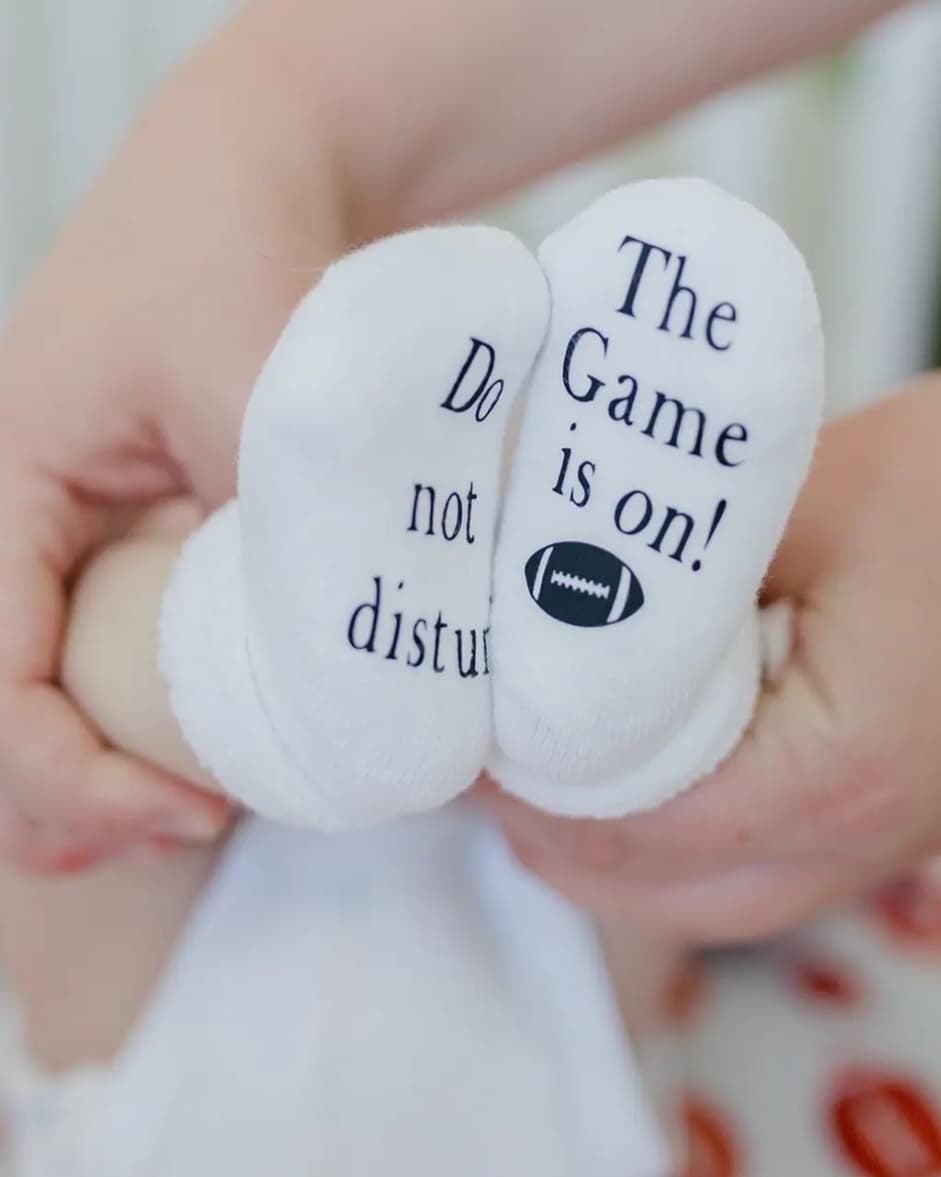 Do Not Disturb The Game is On Socks A Touch of Magnolia Boutique