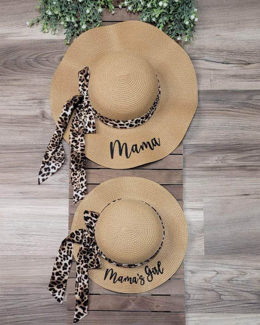 Mama Floppy Straw Sun hat A Touch of Magnolia Boutique