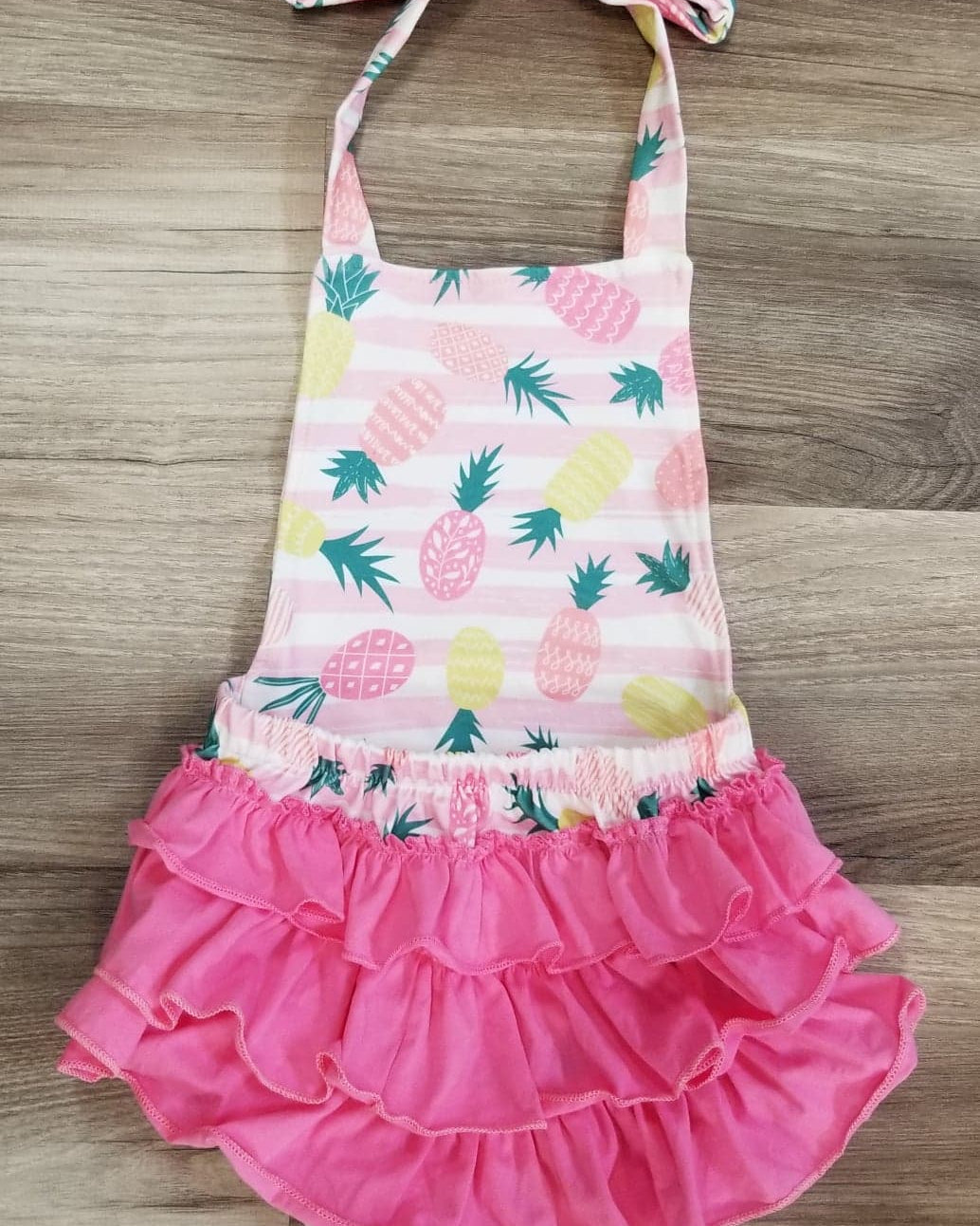 Pineapple Bubble Ruffle Romper A Touch of Magnolia Boutique