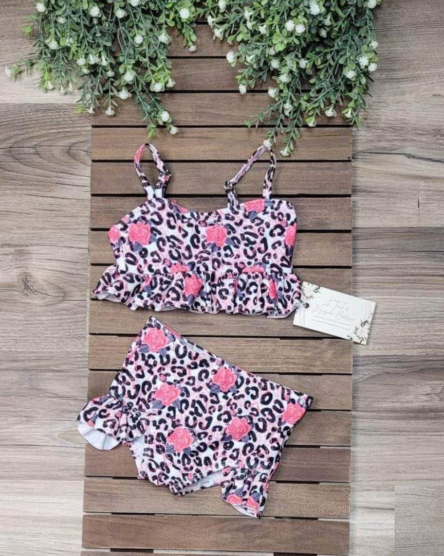 Pink Leopard Floral Bikini A Touch of Magnolia Boutique