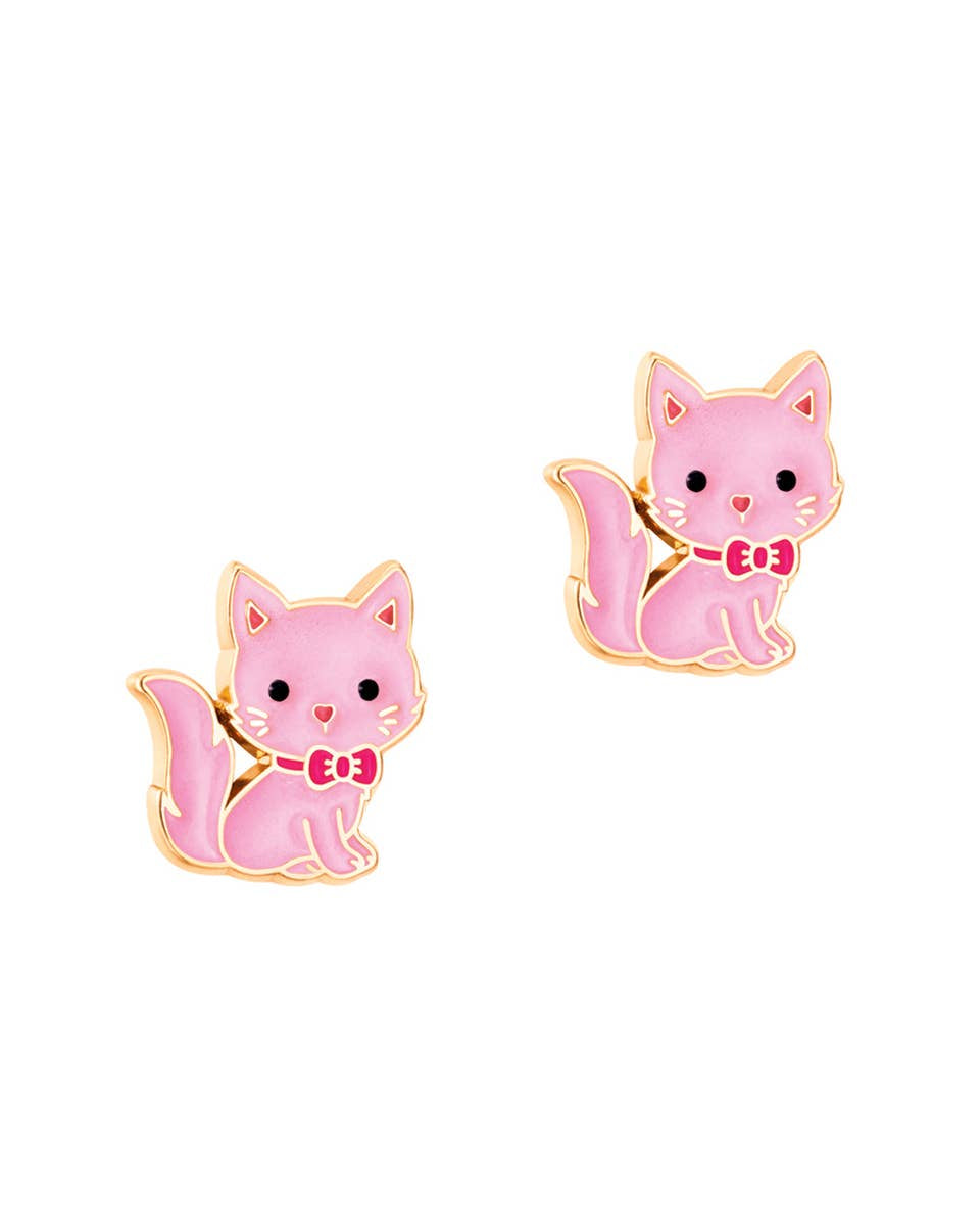 Pink Kitty Earrings A Touch of Magnolia Boutique