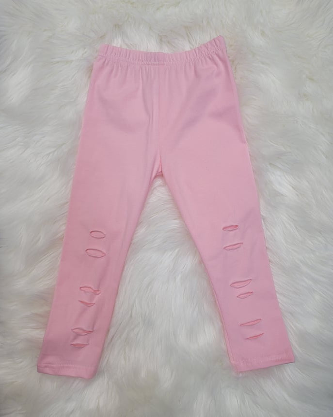 Pink Ripped Leggings A Touch of Magnolia Boutique
