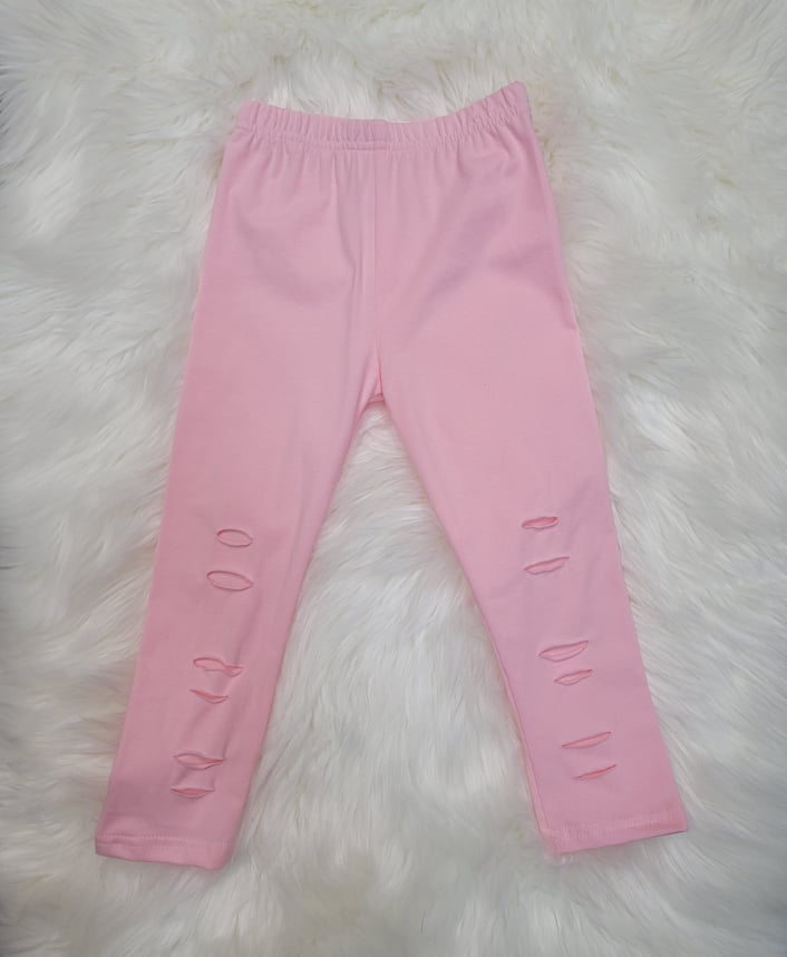 Pink Ripped Leggings A Touch of Magnolia Boutique