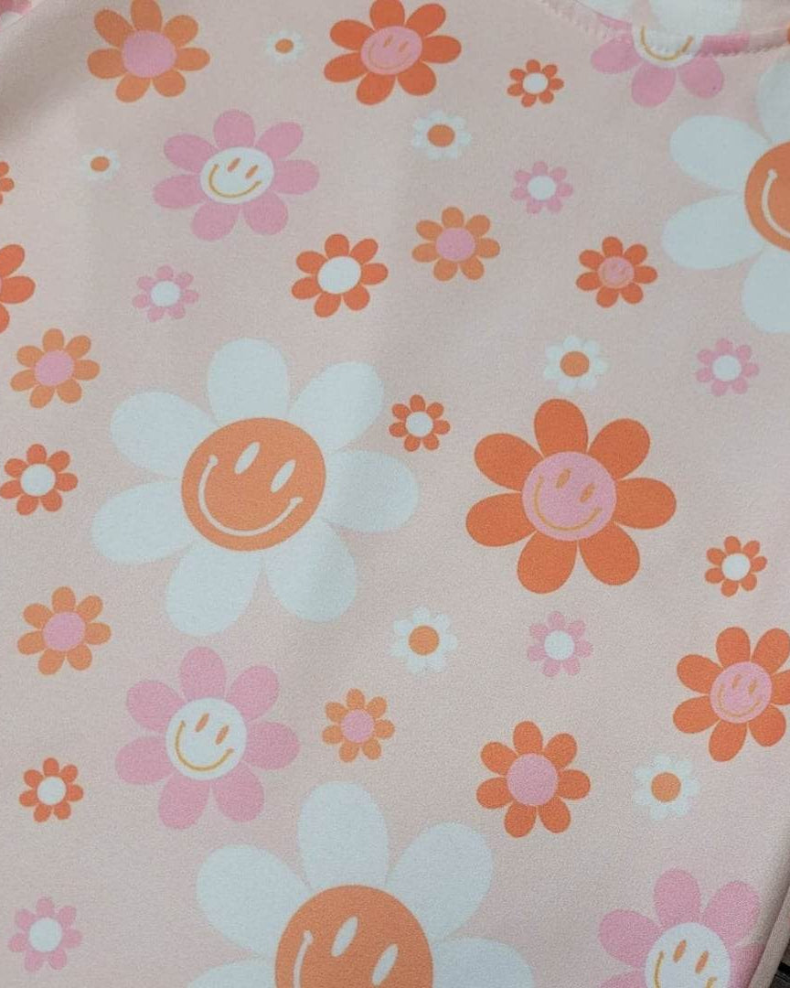 Smiley Flowers Pajama Set A Touch of Magnolia Boutique