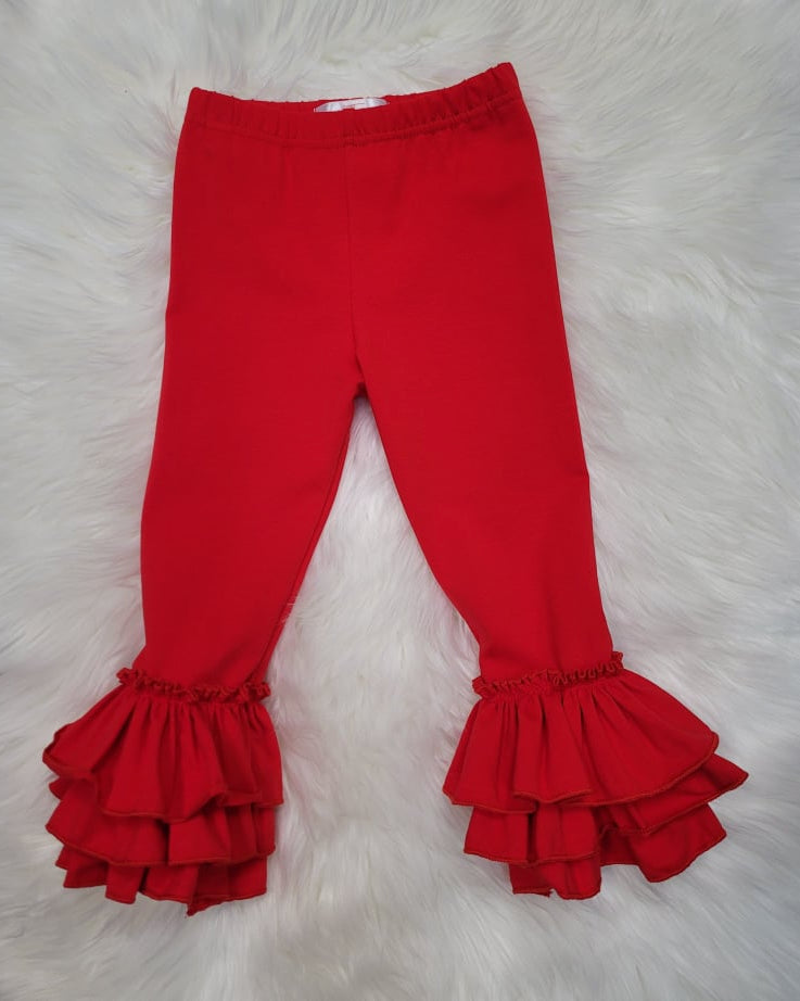Red Tulip Ruffle Leggings  A Touch of Magnolia Boutique   