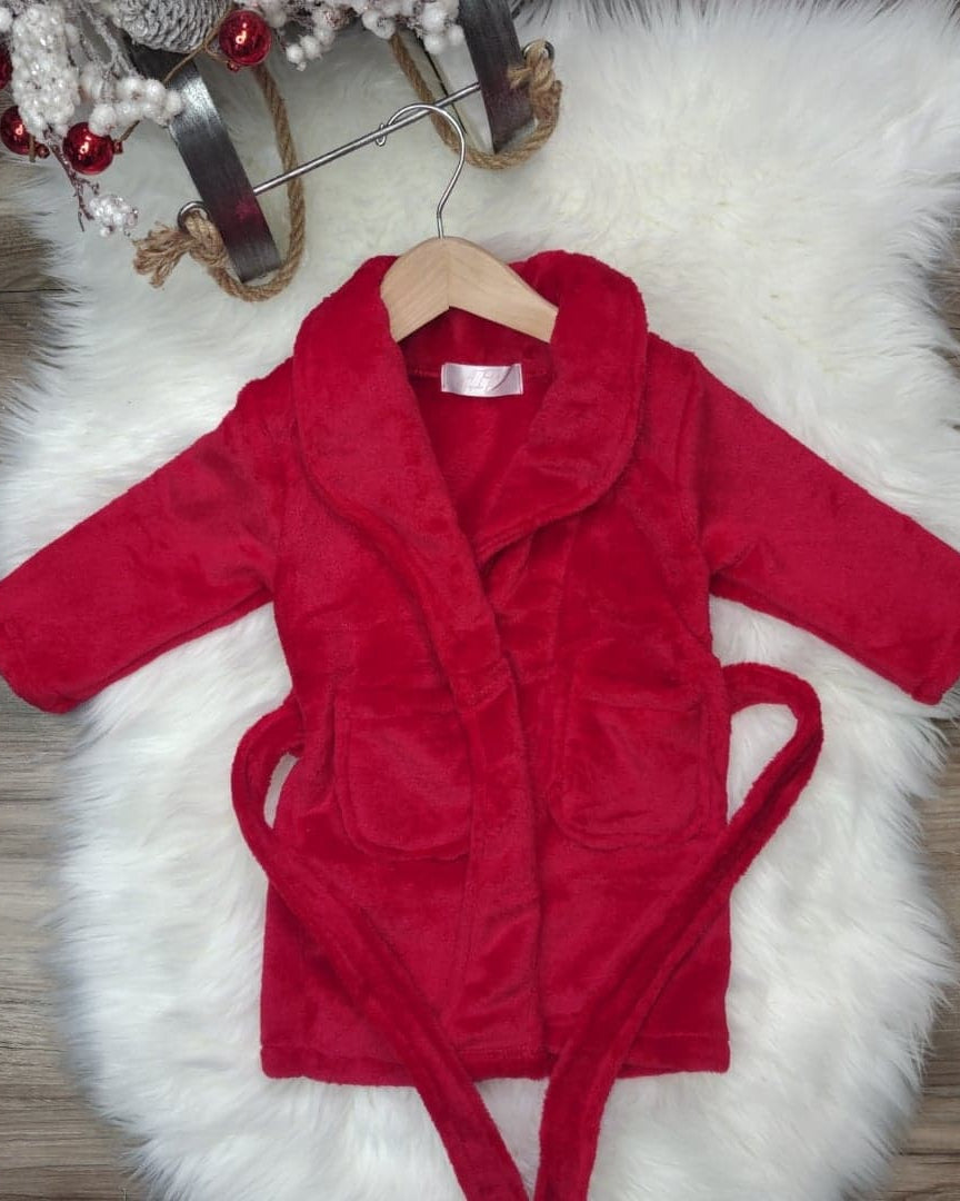 Plush Red Robe A Touch of Magnolia Boutique