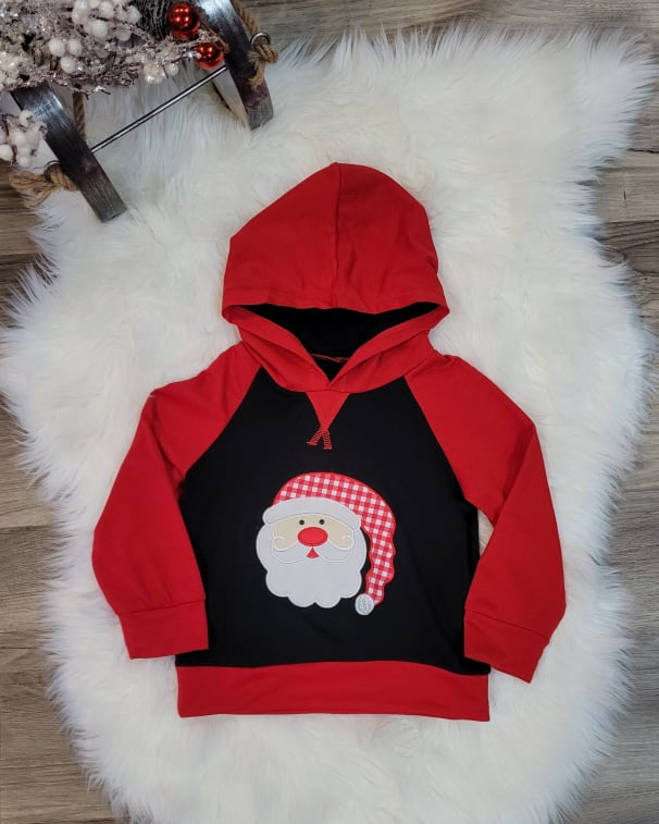 Boys Hooded Santa Top A Touch of Magnolia Boutique