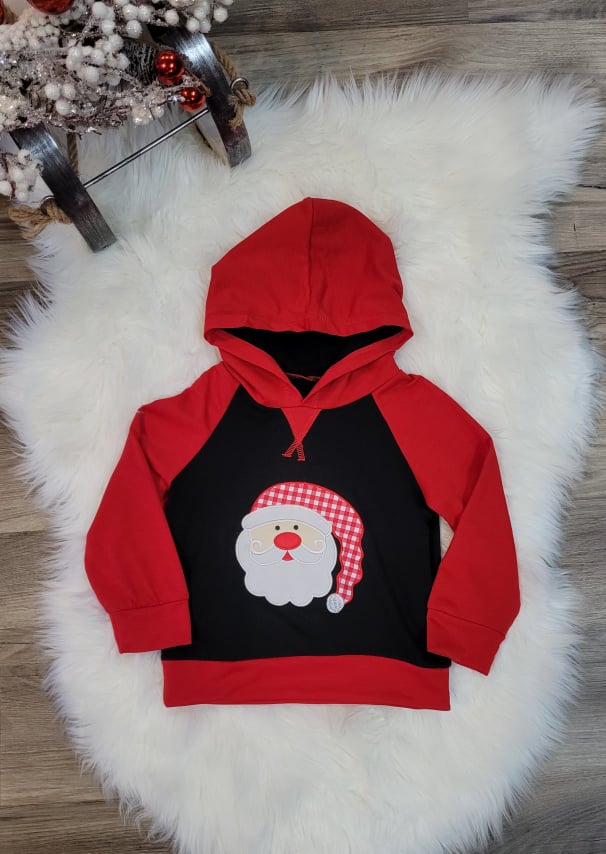Boys Hooded Santa Top A Touch of Magnolia Boutique