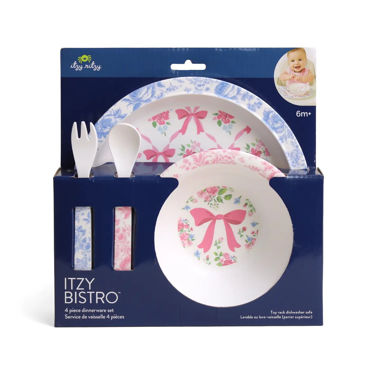 Itzy Bistro™ Ribbons and Roses - 4 Piece Dining Set A Touch of Magnolia Boutique