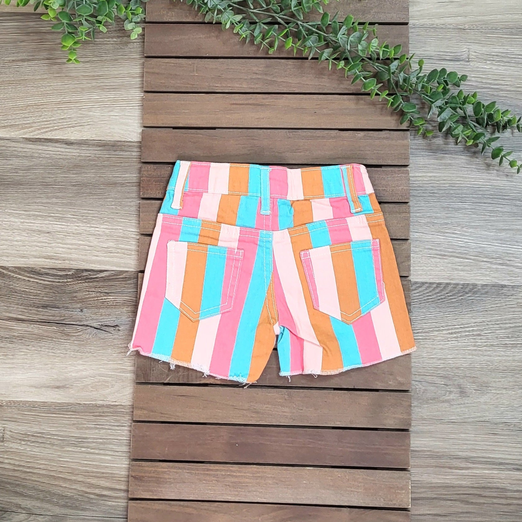 Striped Denim Shorts A Touch of Magnolia Boutique