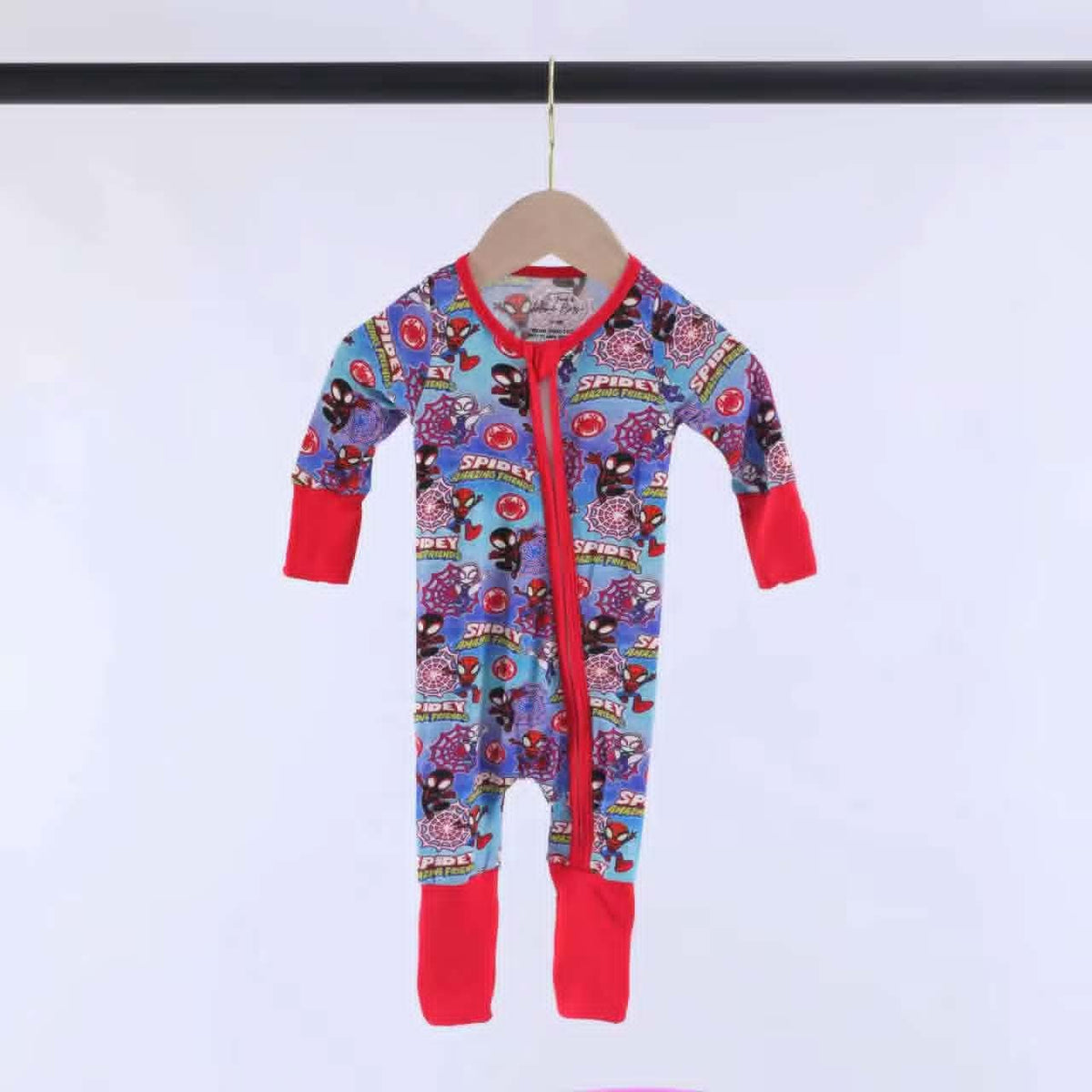Bamboo Amazing Web Slingers Baby Zipper Romper & Sleeper A Touch of Magnolia Boutique