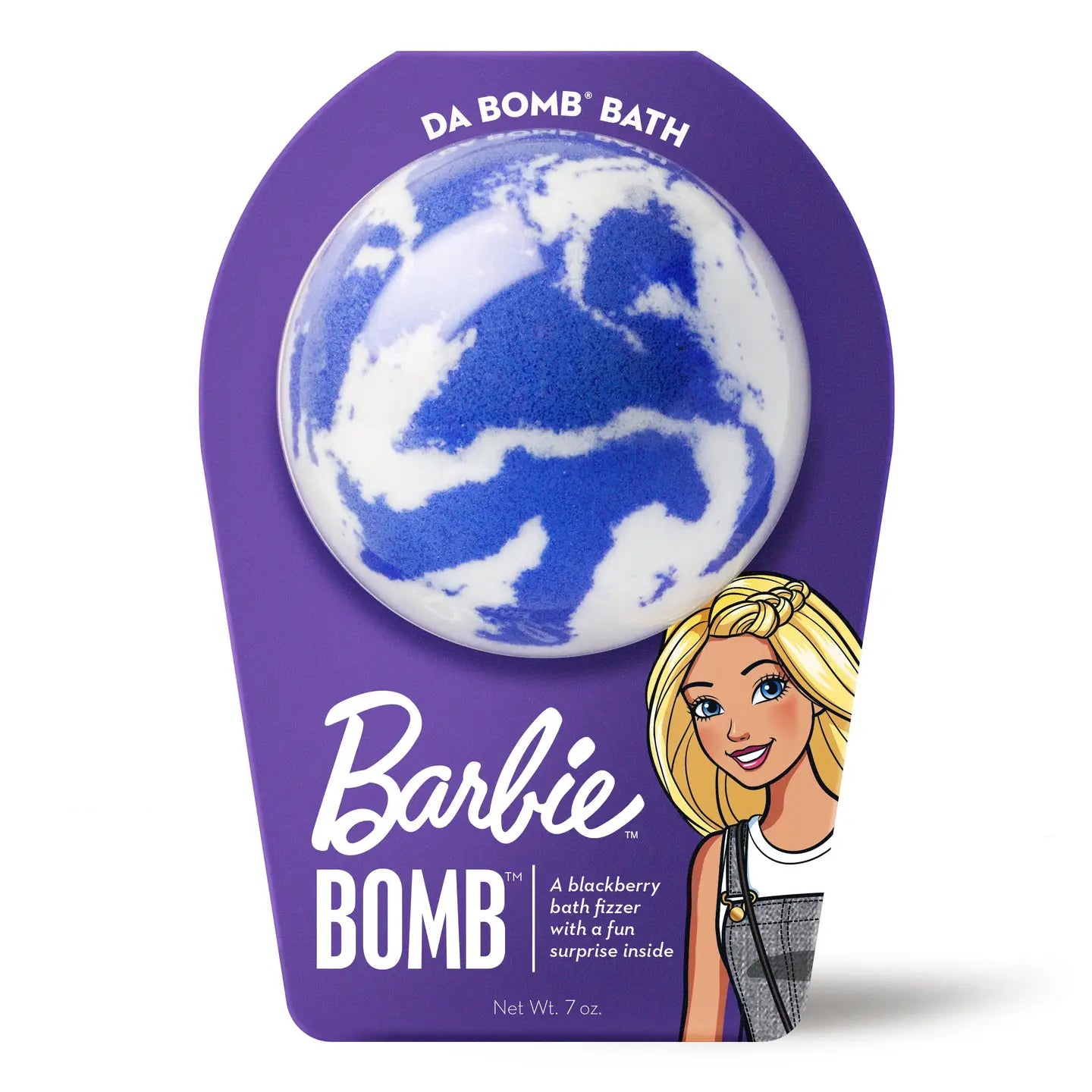 Da Bomb Bath Fizzers with toy (multiple options) A Touch of Magnolia Boutique Barbie Purple Swirl