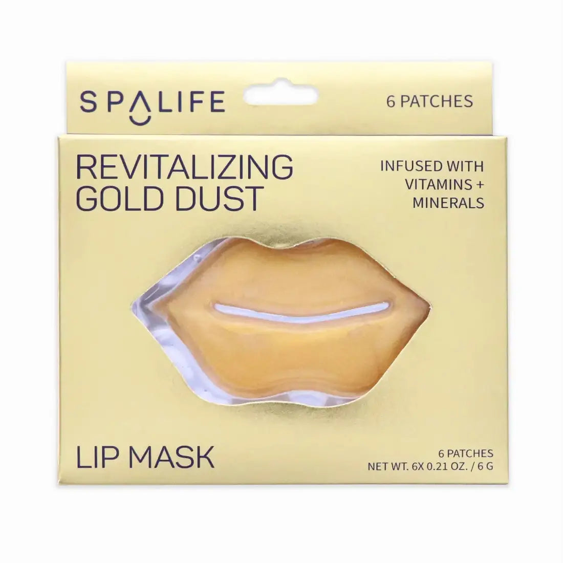 Revitalizing Gold Dust Lip Hydrogel Mask - 6 Lip Jellies A Touch of Magnolia Boutique