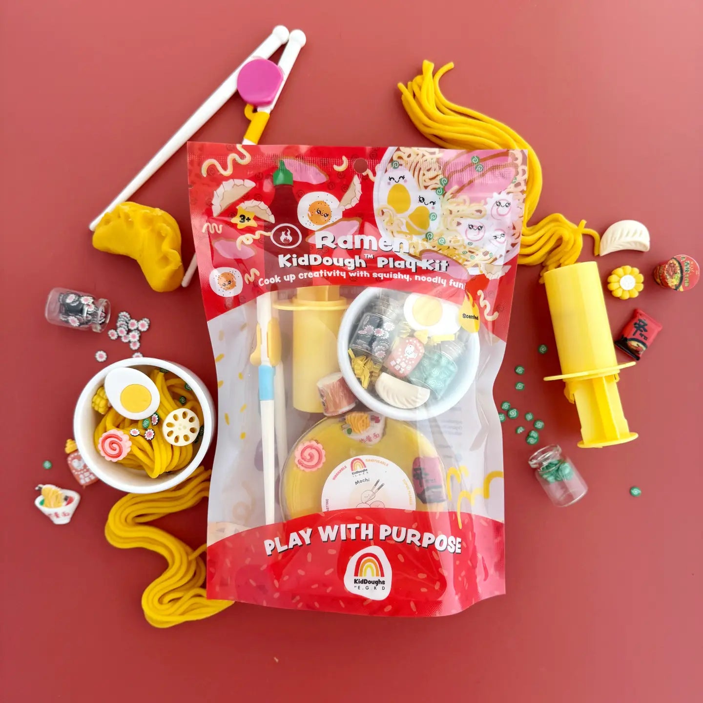 Kiddough play kit (multiple options) A Touch of Magnolia Boutique Ramen (Mochi)