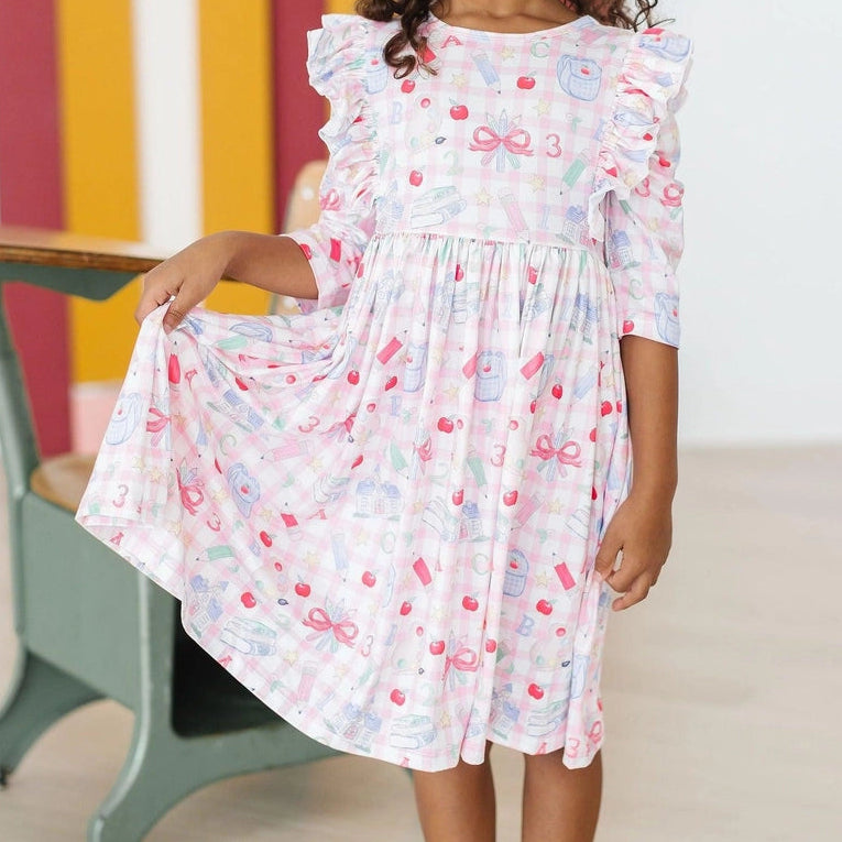 School Days Ruffle Twirl Dress A Touch of Magnolia Boutique