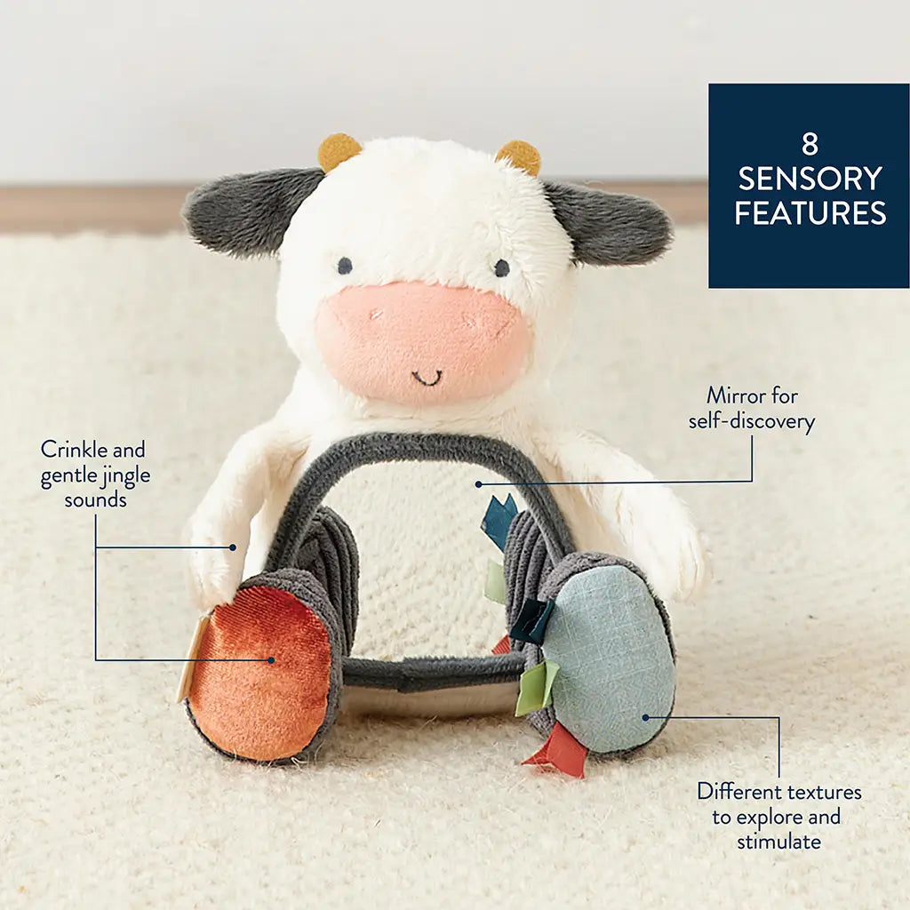 Carmen the Cow - Itzy Bitzy Mirror™ Travel + Tummy Time Toy A Touch of Magnolia Boutique